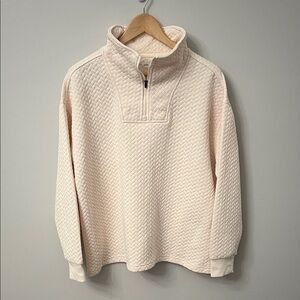 BCG Cream Quilted Sweatshirt
